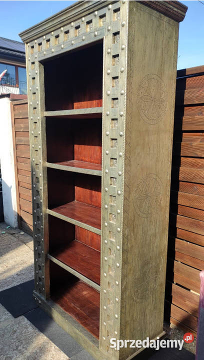 Regał kolonialny drewno metal egzotyczne mazowieckie