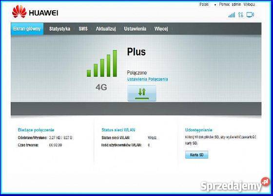Modem USB LTE 4G Huawei E8372 Router WiFi E 3372 Szydłowiec