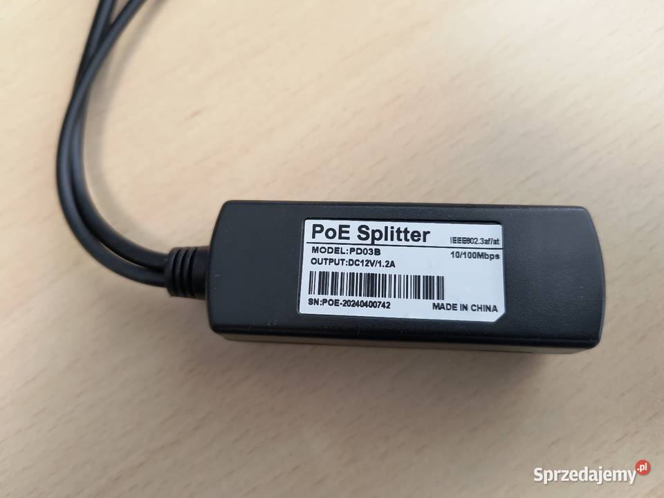 Adapter 48v POE 80211atAF do 12V kamery itd Kraków sprzedam