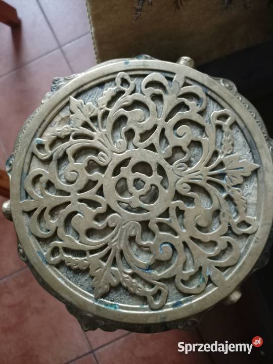 Kwietnik kolumna rzeźbione drewno Antyki, Sztuka, Kolekcje Kraków