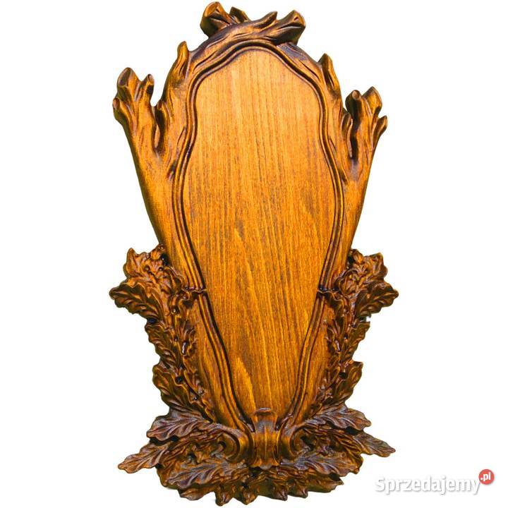 K116R Rzeźbiona deska pod rogacza koziołka dąb Szczekociny