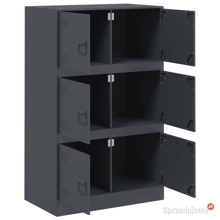 Szafka boczna antracytowa 67x39x107 stal Pozostałe mazowieckie