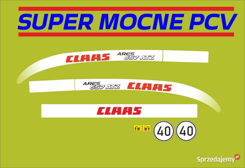 Naklejki claas ares 657 atz zamienniki kujawsko-pomorskie Bydgoszcz