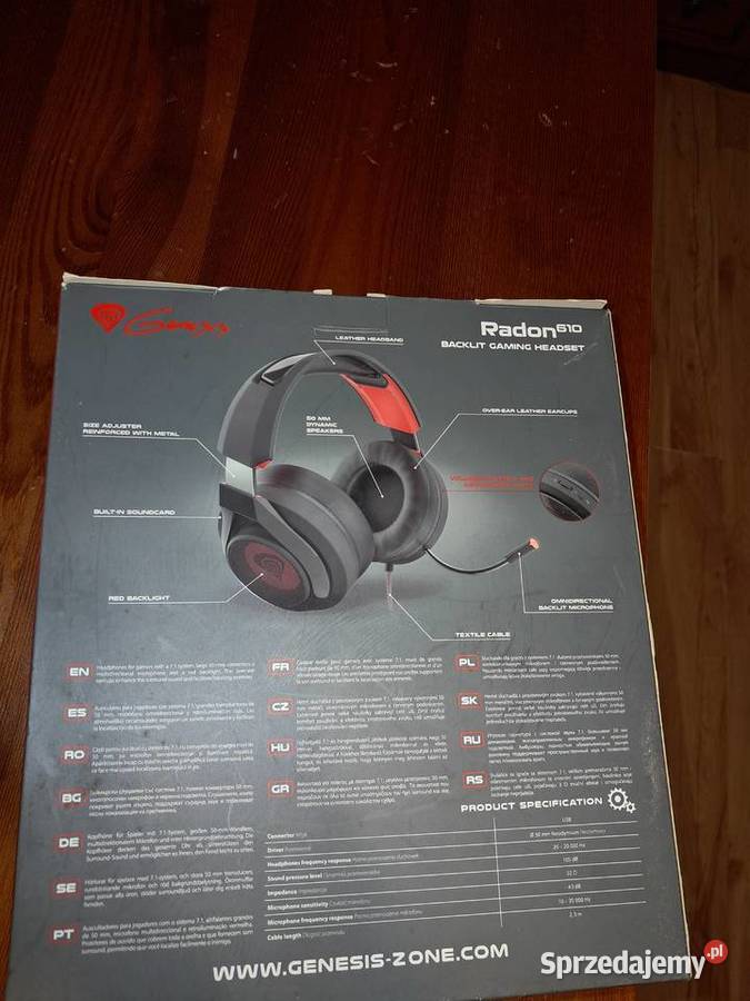 NOWE SŁUCHAWKI Genesis RADON 610 Komputery i Akcesoria Lniano