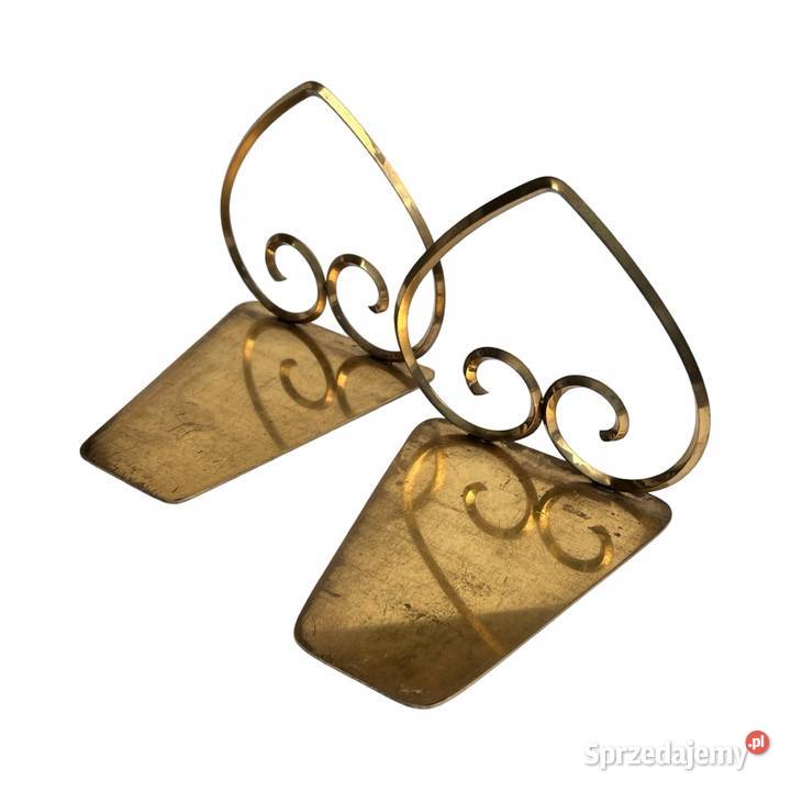 Mosiężne podpórki pod książki Hollywood Regency Warszawa