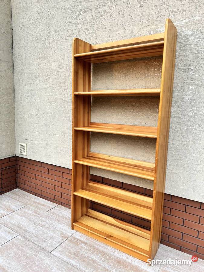Regał sosnowy drewniany biblioteczka półki na Warszawa