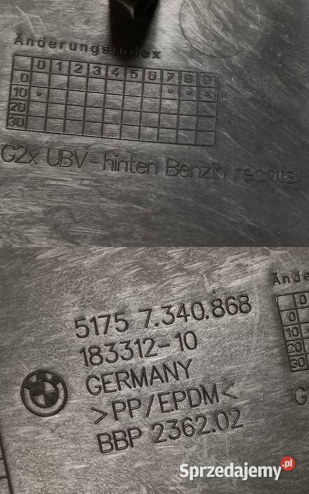 BMW 3 G20 G21 4 G22 G23 OSŁONA PODWOZIA PRAWY