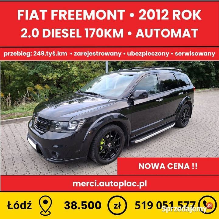 FIAT FREEMONT 2012 20d 170 AUTOMAT 4x4 7OSÓB bluetooth
