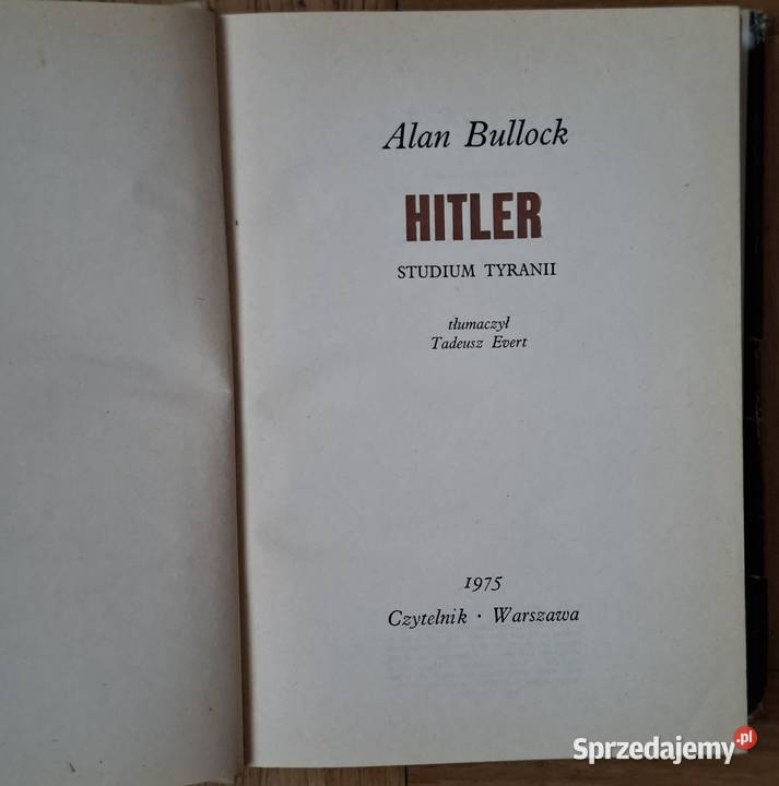 Hitler studium tyranii twarda z obwolutą Warszawa