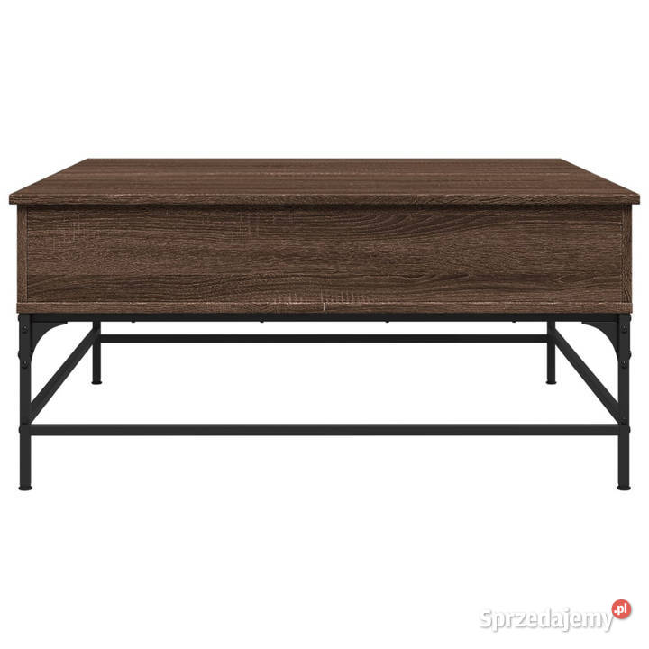 Stolik kawowy brązowy dąb 95x95x45 WM3217068 mazowieckie Warszawa