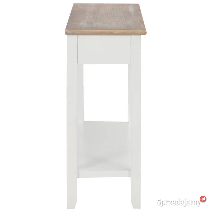 Stolik konsola biały 110 x 35 x 80 drewniany Warszawa sprzedam
