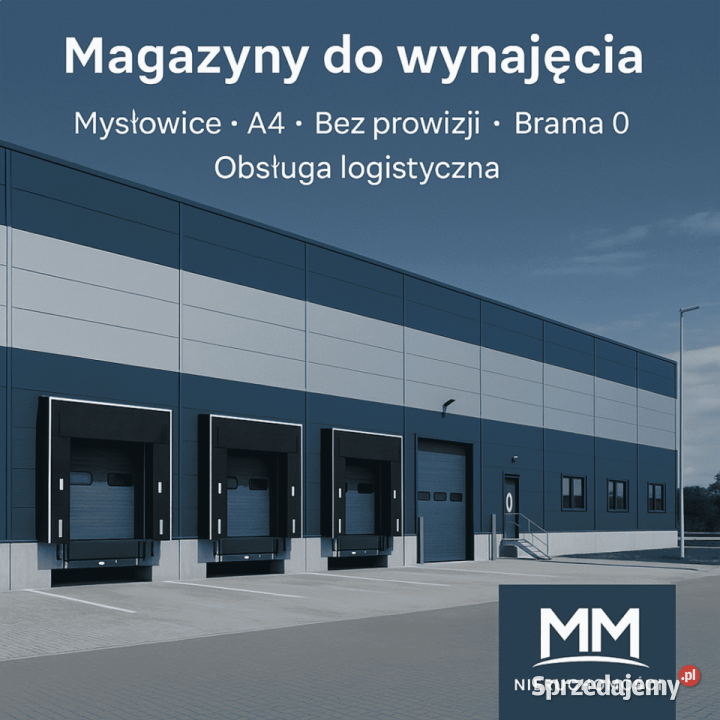 Magazyn do wynajęcia Mysłowice 2 bramy plac winda