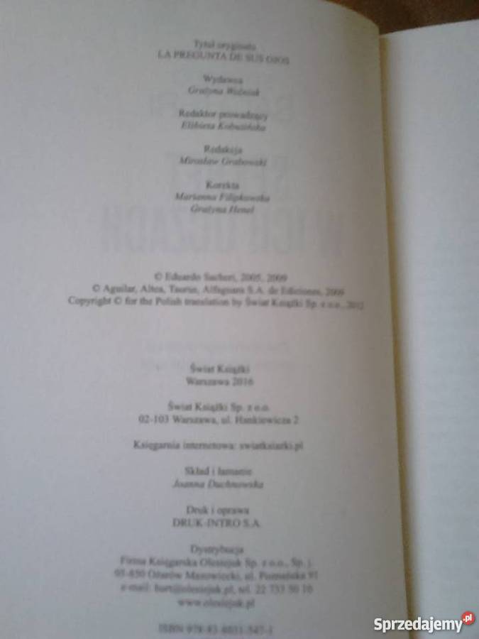 Książka Sekret w ich oczach Eduardo Sacheri