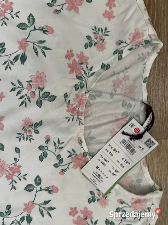 Bluzka damska w kwiaty XS bluzka damska odkryte Bluzki i koszule Wyszków sprzedam