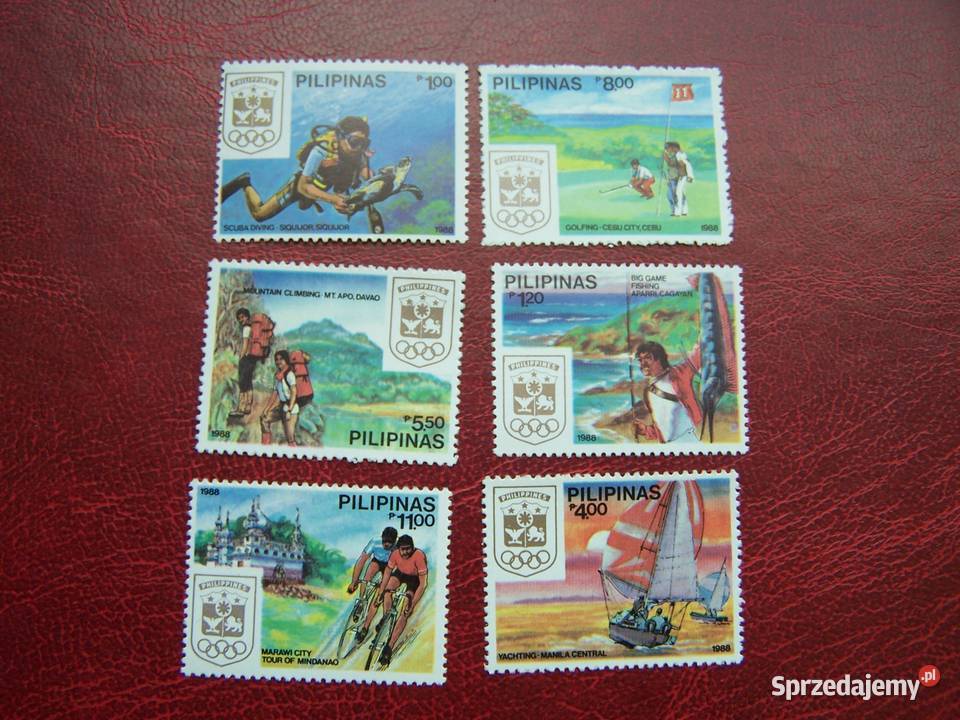 Filipiny 1988 Mi 1862 67 perf MNH Sport Tydzień