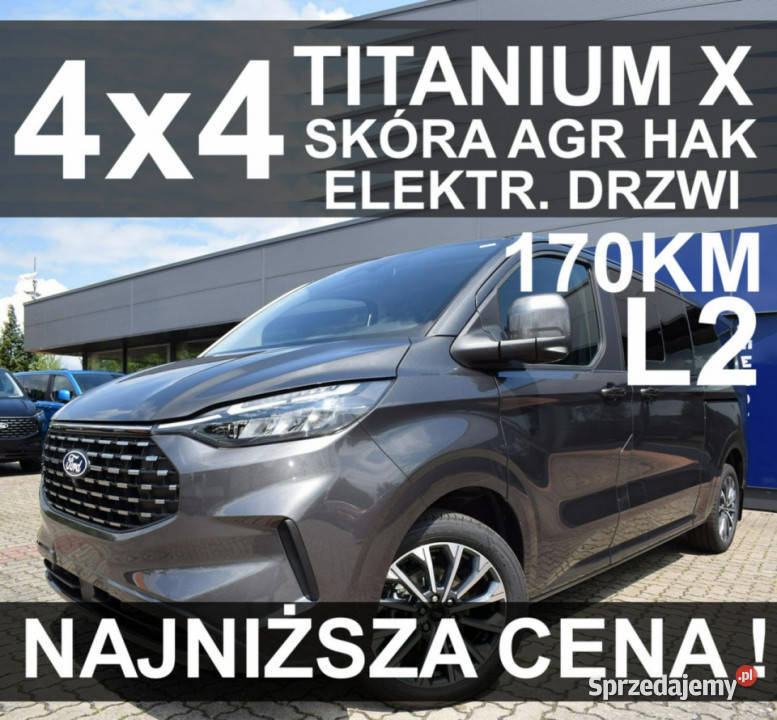 Ford Tourneo Custom 4x4 L2 Titanium X Kamera 360 Szczecinek