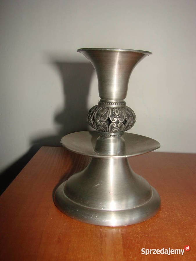 Pewter Norway cynowy świecznik Pruszcz Gdański