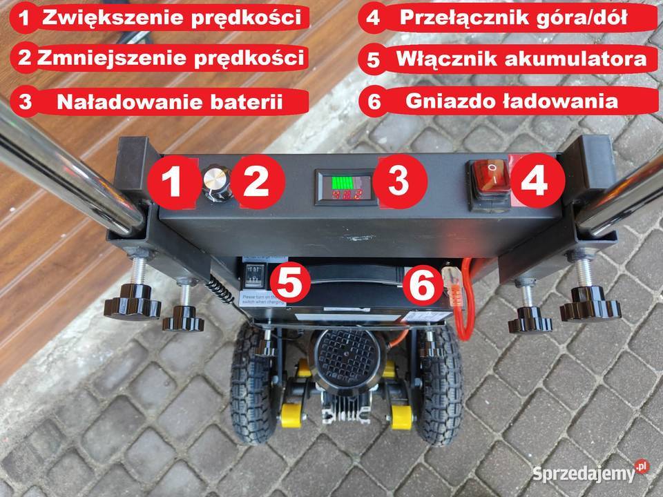 Schodołaz towarowy elektryczny 400 wózek Magazynowanie Żyrardów
