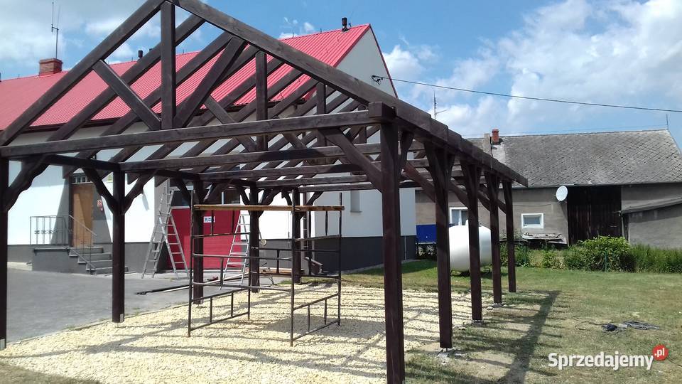 słupy 12x12 klejone drewno konstrukcyjne Błotnica Strzelecka