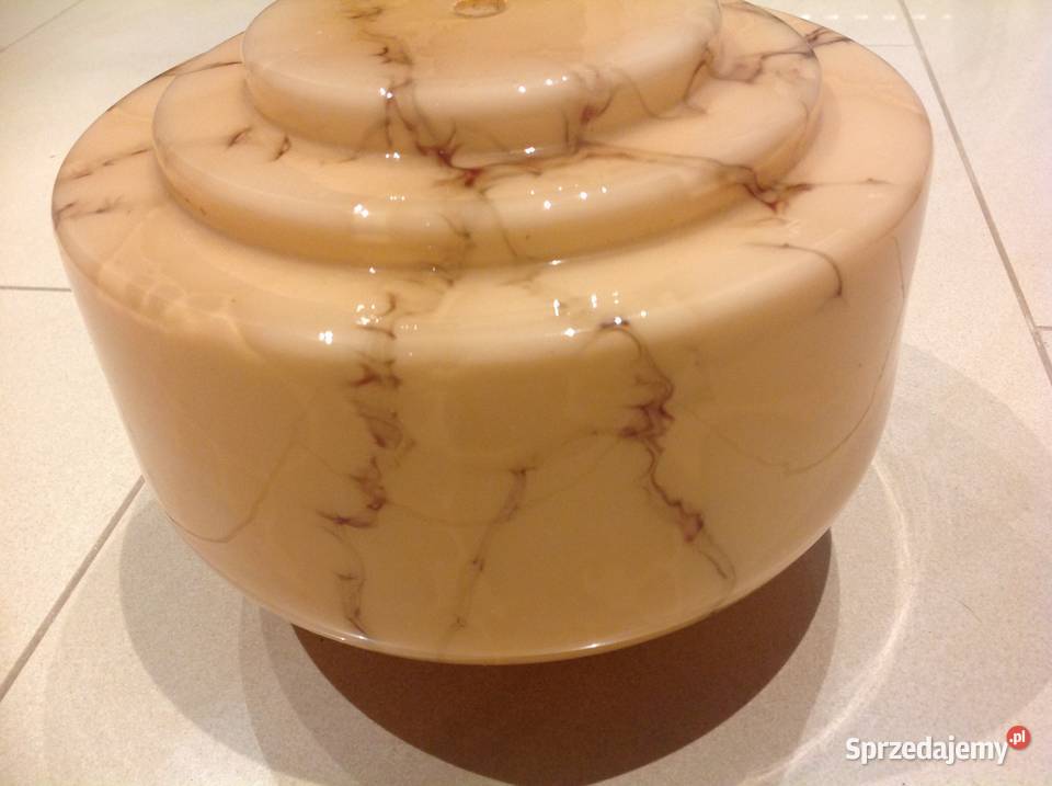 Stary Klosz Szklany Marmurkowy Art Deco Nowa Sól sprzedam