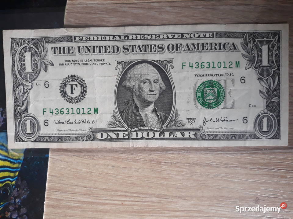 1 Dolar G Washington 2003 rseria A wielkopolskie Konin