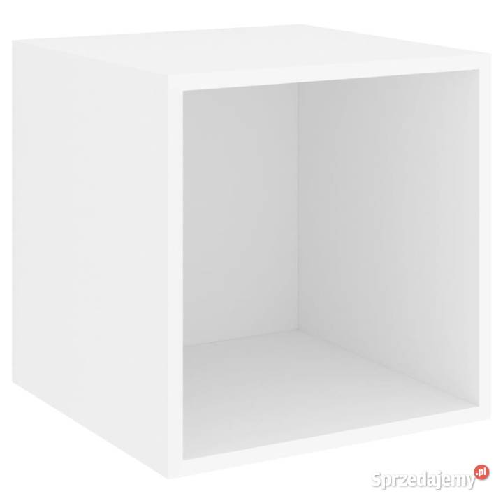 vidaXL Półka ścienna biała 37x37x37 SKU805444