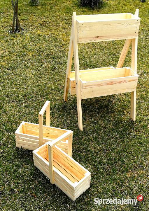 Doniczka drewniana osłonka drewniana Radków