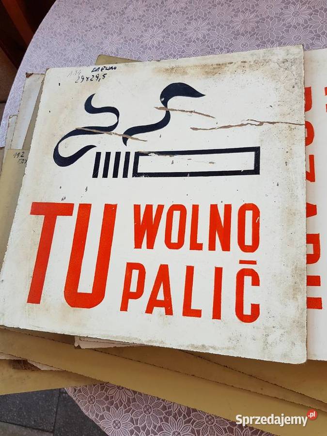 Lata 70teZ kolekcjiTablice różne z PRLu