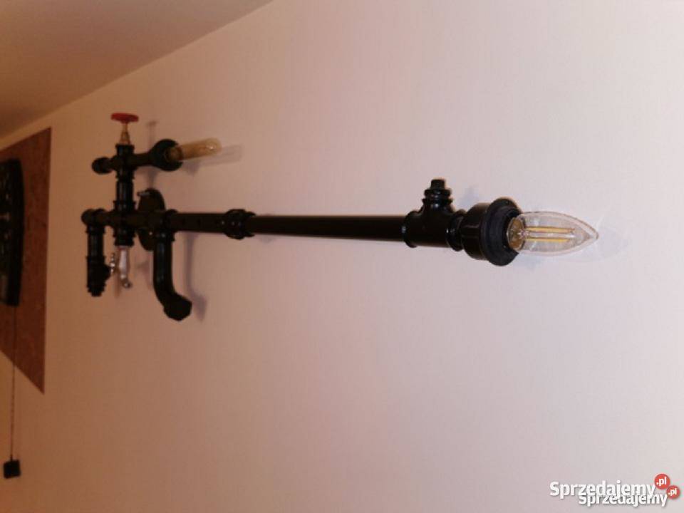 Lampa w stylu industrialny kinkiet ścienny Dekoracje i ozdoby Pszczyna