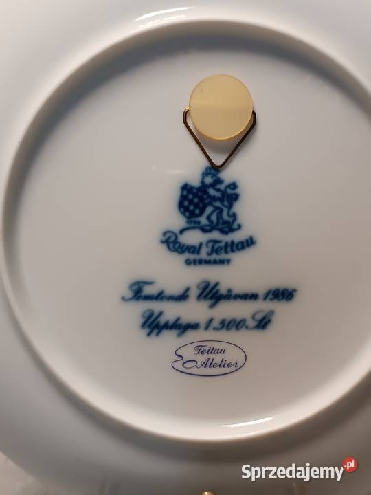 Royal TETTAU 1794 Talerz Kolekcjonerski Julen zachodniopomorskie Dobrzany