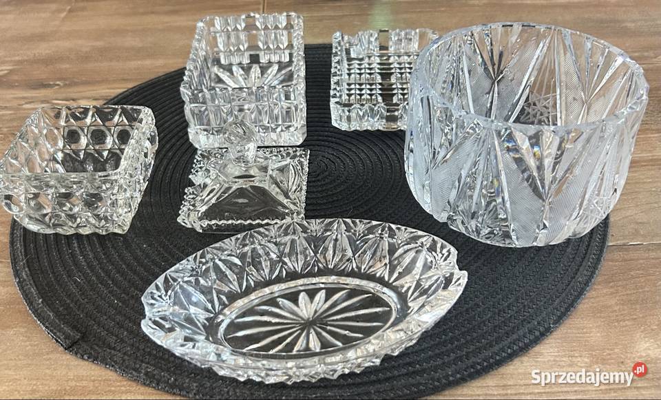 Zestaw kryształów PRL Warszawa
