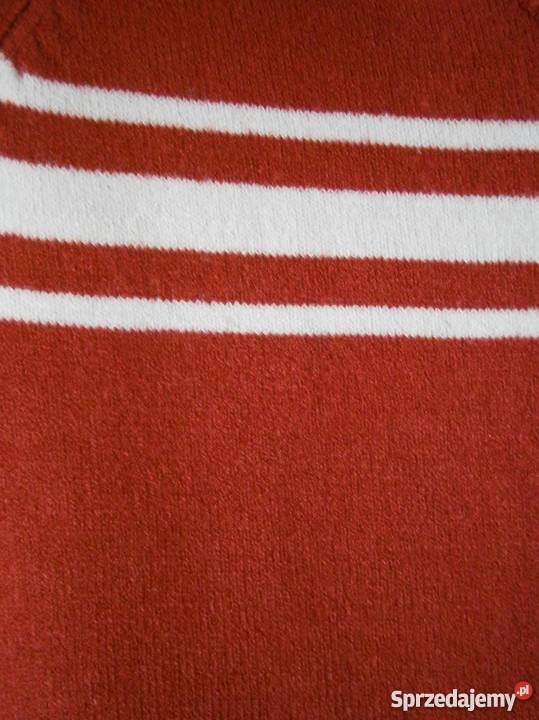 Sweter ONLY S czerwony retro vintage dekolt czerwony Szczecin sprzedam