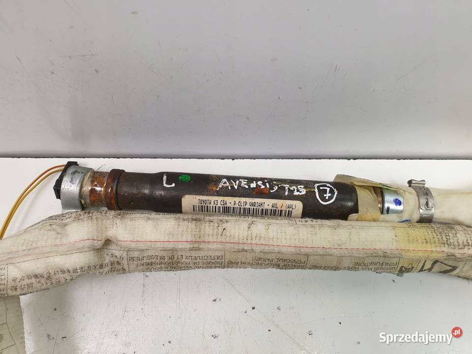 KURTYNA airbag LEWA KOMBI Toyota Avensis T25 osobowe