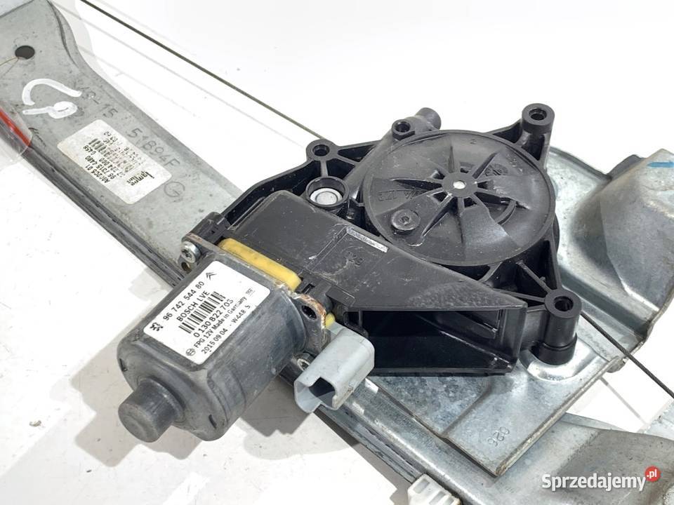 PODNOŚNIK SZYBY LEWY PRZÓD PEUGEOT 208 I