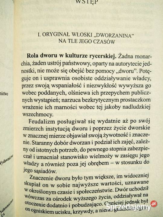 Dworzanin polski Górnicki książka antykwariat mazowieckie