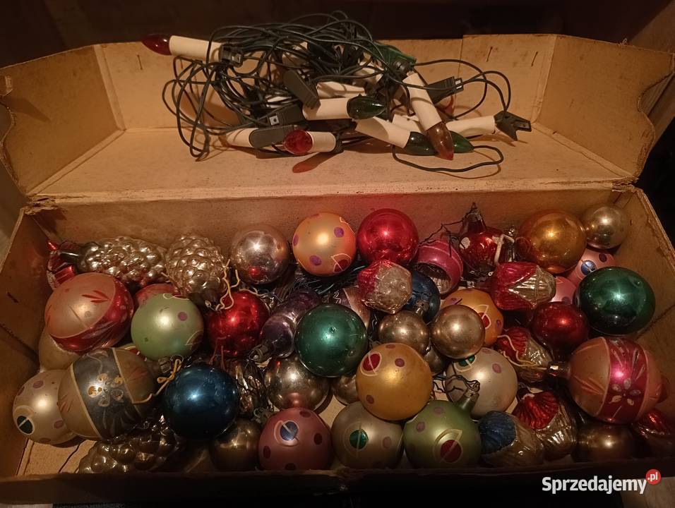 Zestaw bąbki choinkowe z czasów PRL Unikatowa sprzedam