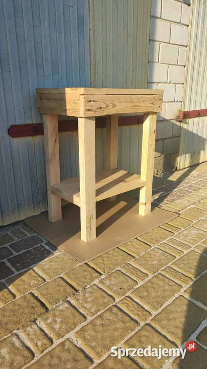 Solidny stolik drewniany DIY Podkałek