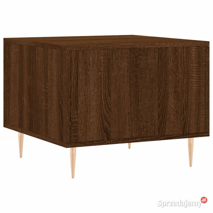 Stolik kawowy brązowy dąb 50x50x40 WM829378 Stoły