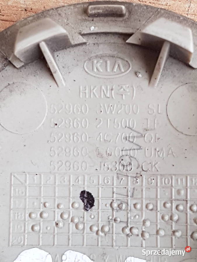 KOLPAK DEKIELEK ZASLEPKA FELGI KIA 529603W200 Dekielki Turek