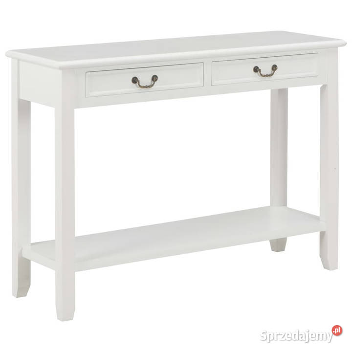 Stolik konsola biały 110 x 35 x 80 drewniany mazowieckie