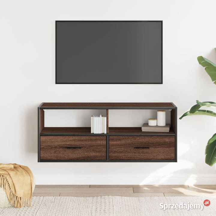 Szafka pod telewizor brązowy dąb 100x31x395 Warszawa