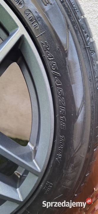 Sprzedam felgi aluminiowe 24545R18 z oponami Sulmierzyce
