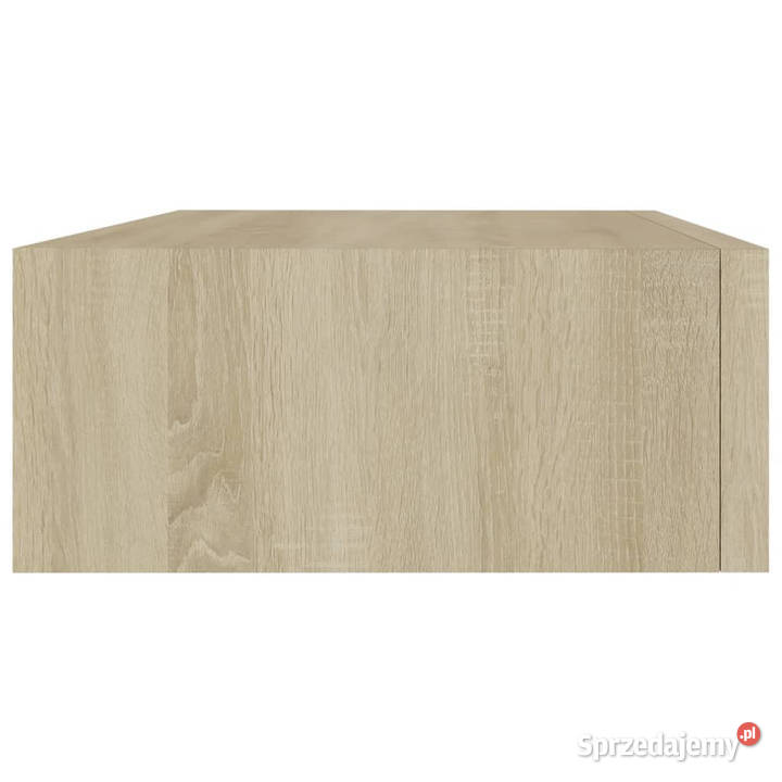 Półki ścienne z szufladą 2 dąb 40x235x10 MDF Warszawa