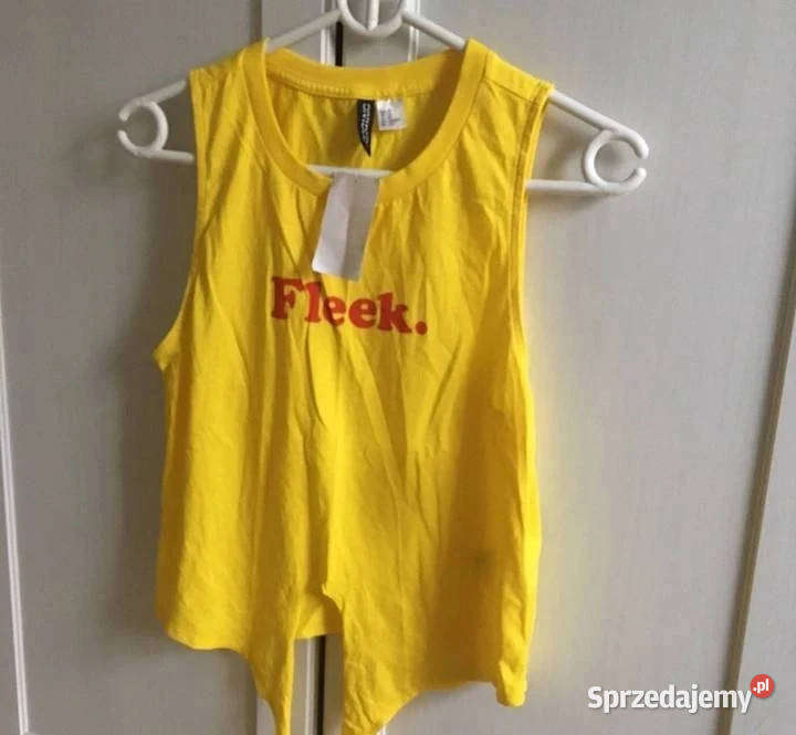 żółty top HM xs 34 koszulka bluzka kujawsko-pomorskie Toruń sprzedam