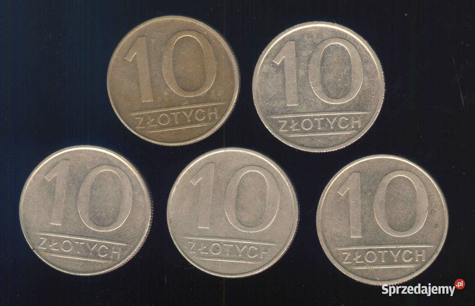 Polska 10 złoty 8485868788 śr250 mm Brwinów sprzedam