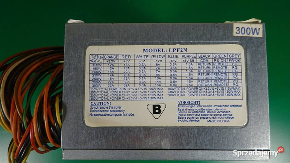Zasilacz ATX PC JOY COMPUTER LPF2N 350W do śląskie Chorzów