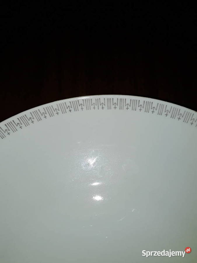 Duży talerz z PRL sygnowany Warszawa sprzedam