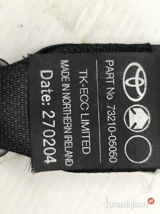 PAS BEZPIECZEŃSTWA PRAWY PRZÓD TOYOTA AVENSIS II