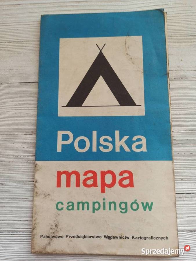 Polska Mapa Campingów PFC 1973 Bielsko-Biała