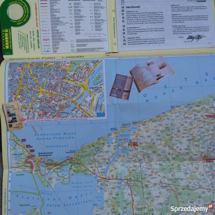 900 Sześć Map Polski Antykwariat Szczecin